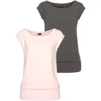 H.I.S. H.I.S T-Shirt »aus Viskose« 2er-Pack, Kurzarm, im sportlichen