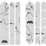 ALL MOUNTAIN STYLE Gravel Road Rahmenschutzaufkleber - Sterrato Schwarz - Einheitsgröße