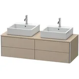 Duravit „XSquare“ Waschtischunterbau wandhängend 140,0 x 54,8 cm, in Leinen