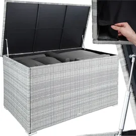 Tectake Auflagenbox 145 x 82,5 x 79,5 cm Hellgrau