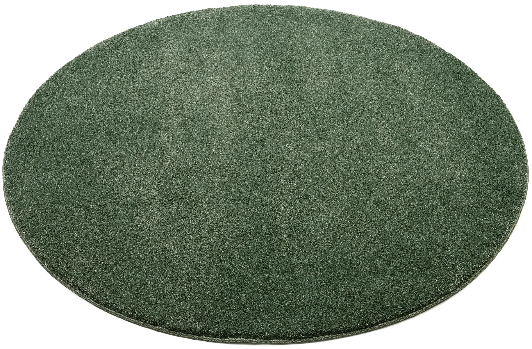 Teppich OCI DIE TEPPICHMARKE "NEW VILLA MELANGE" Teppiche Gr. Ø 160 cm, 20 mm, 1 St., grün Esszimmerteppiche maschinell gewebt, strapazierfähig, alle Wohnräume