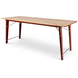 Weltevree - Salut Outdoor Tisch 190 x 70 cm, oxidrot