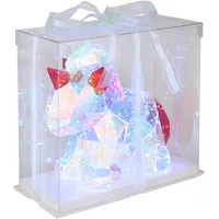 GLOBO Tischleuchte Tischlampe Pferd Tasche Kristalleffekt Kinderzimmer LED H