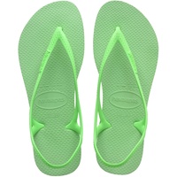 Havaianas Flache Damen-Sandale, Green Garden, 38 EU, Grüner Garten, 37/38 EU - 37/38 EU