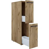 VCM Mid.you Midischrank 25 x 110 x 50 cm Honigeiche Metall