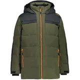 CMP Jungen Skijacke BOY LONG JACKET FIX HOOD 30W0184-F977 104 - Oil Green - 104