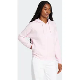 adidas Damen, Essentials LINEAR FRENCH Terry Hoodie Sweatshirt, Clear pink/White, S