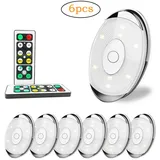 Batteriebetriebene, Kabellose Led-schrankleuchte Mit Fernbedienung, Puck-led-beleuchtung