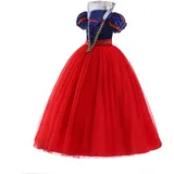 ELSA & ANNA Prinzessin Kleid Mädchen – Eiskönigin – Prinzessinnenkostüm – Mädchen Kleid für Partys, Geburtstage, Fasching, Karneval und Halloween – Prinzessin Kostüm Mädchen – 2-3 Jahre (SNWRED03)