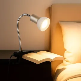 ETC Shop Klemmlampe Weiß 2 St.