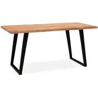 KADIMA DESIGN Schreibtisch Massiv Baumkante Industrial | Gr.: 160