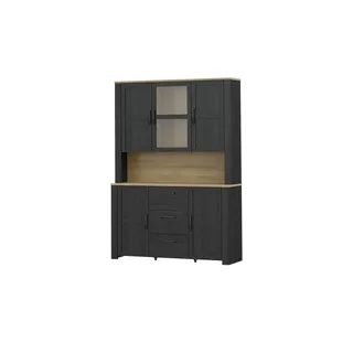 Möbel Kraft Buffet Toneo 146,1 x 42 x 205,4 mehrfarbig