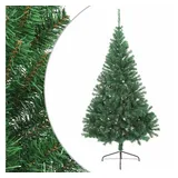 vidaXL Künstlicher Halb-Weihnachtsbaum Grün 180 cm