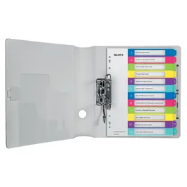 Leitz Ordnerregister WOW DIN A4 Vollformat, Überbreite 1-12 farbig 12-teilig, 1 Satz mit Prämie nach Registrierung