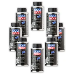 8x 125ml LIQUI MOLY 1580 Motorbike Oil Additive Motorradöl Motor Öl Additiv