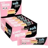 Corny Proteinriegel Soft Proteinbar, 12 Riegel, White Strawberry, je 45g, pro Riegel 13,5g Protein