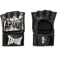 Tapout MMA Pro Fight Handschuhe aus Leder (1 Paar) PRO MMA, Black/Ecru, XL,