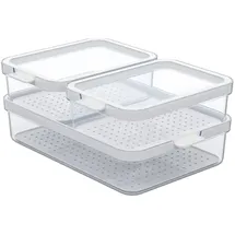 Rotho Frischhaltedosen-Set 3-tlg. CAUMA Transparent - Weiß