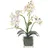 Homescapes Kunstblume, Orchidee weiß-pink im Glas-Topf, 42 cm