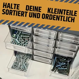 GarPet Sortimentskasten Kunststoff 15 Fächer schwarz