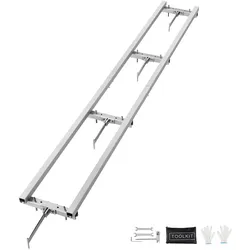 VEVOR 274 cm Führungssystem für Tragbares Sägewerk Kettensägenmühle Kettensägewerk Führungsschiene aus Aluminium- und Eisenmaterialien kompatibel mit verschiedenen Kettensägen und Kettensägenmühlen