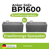 Anker SOLIX BP1600 Erweiterungsbatterie 2X Speichererweiterung 1600 Wh Battery