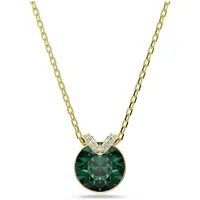 Swarovski Bella V Anhänger Rundschliff Grün / Goldlegierungsschicht