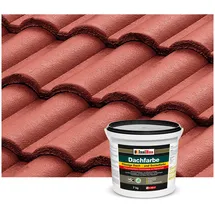 Isolbau Dachfarbe Sockelfarbe Rustikalrot 7 kg Fassadenfarbe RAL Farbe Polymermembran