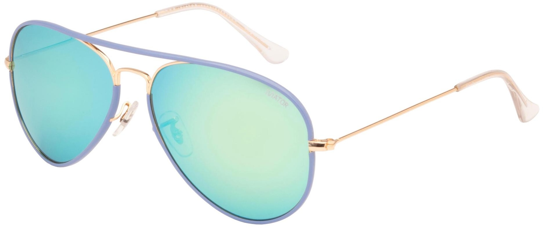 iVIATOR Sunglasses Limited-144 Green Revo Limited-Blue Leather - Unisex