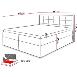 Mirjan24 Nele 180 x 200 cm Beige