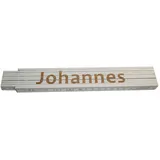 Heka Zollstock Johannes 2 m, weiß