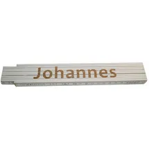 Heka Zollstock Johannes 2 m, weiß