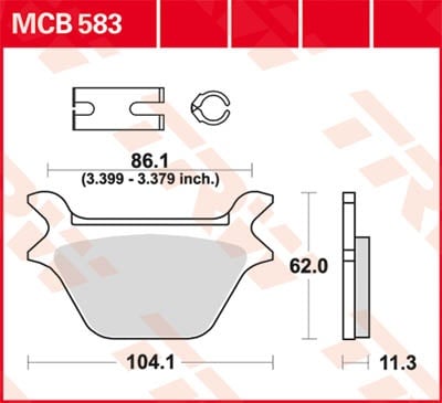 TRW Lucas Remblok MCB583