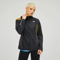 NEW BALANCE Damen Schlupfjacke Reflective, BM BLK MULTI, XL