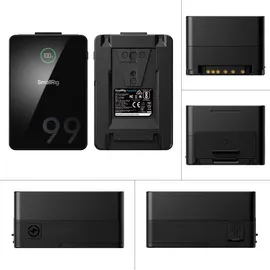 SmallRig Vb99 Pro mini V Mount Kit (Kamera Akku), Kamera Stromversorgung, Schwarz