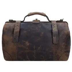 Greenland Nature Classic Bügeltasche Doktorkoffer Leder 41 cm brown