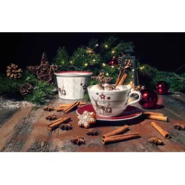 SELTMANN WEIDEN Milchkaffeetasse 0,37 l Weiß-Braun 6 St.