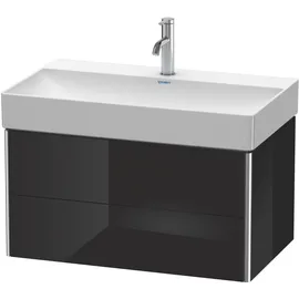 Duravit Waschtischunterschrank 2 Auszüge 78,4 x 39,7 x 46 cm Schwarz Hochglanz