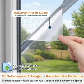 bundviel Einwegspiegel-fensterfolie 90 x 400 cm Sonnenschutz, Anti-uv Und Anti-hitze, Anti-sichtschutz