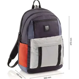 Miquelrius MR19336, Sport, Uni - Schwarz/Grau/Rot/Blau
