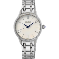Seiko Conceptual Series Quarz SRZ543P1 Sonderangebot - perlmutt,silber - 29mm