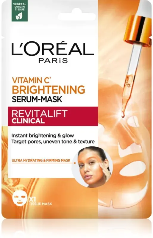 L’Oréal Paris Revitalift Vitamin C aufhellende Gesichtsmaske mit Vitamin C 26 g