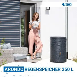 4rain Regenspeicher Arondo 250 l graphit