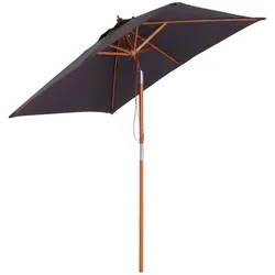 Outsunny Sonnenschirm Tannenholz, Bambus, Polyester