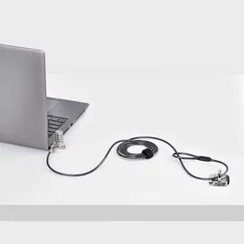 Startech StarTech.com Universal 3-in-1 Laptopschloss - Black