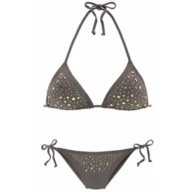 JETTE Triangel-Bikini Damen stein Gr.36 Cup A/B