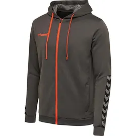 hummel Authentic Poly Zip Kapuzenjacke Herren Grau M
