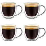 Creano Espressoglas 0,1 l Weiß 4 St.