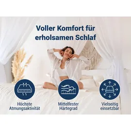 Betten-ABC Basic-Line Komfortschaummatratze geeignet f. Gäste-/Jugendbetten,Kernhöhe ca.10cm, Größe: 140 x 200 cm