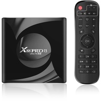 Android 13.0 TV Box,X88 Pro 13 Quad Core RAM 4GB ROM 64GB Dual WiFi 2.4G/5.8G BT5.0 4K 8K AV1 Home Smart Media Player